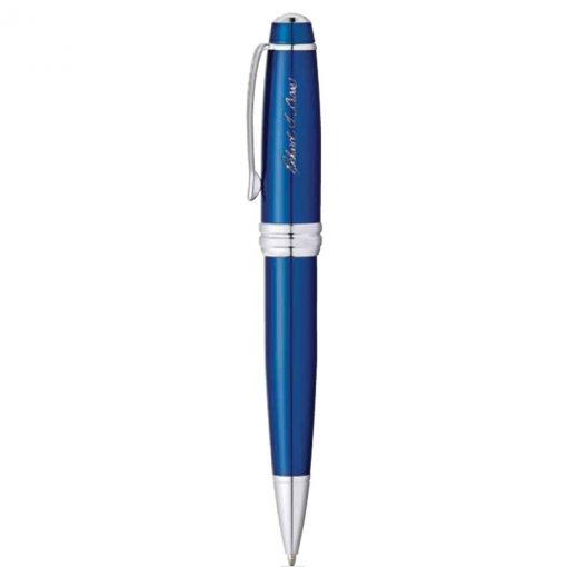 Bailey™ Blue Lacquer Ballpoint Pen-1