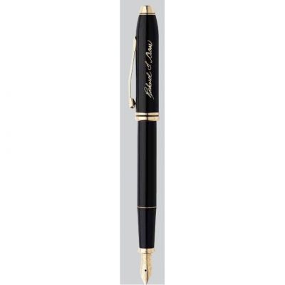 Townsend® Black Lacquer & 23KT Gold Ballpoint Pen