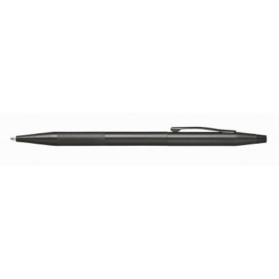 Classic Century Black PVD Ballpoint Pen with Micro-knurl Detail