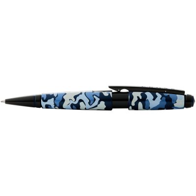 Edge Matte Blue Camouflage Lacquer Gel Rollerball Pen