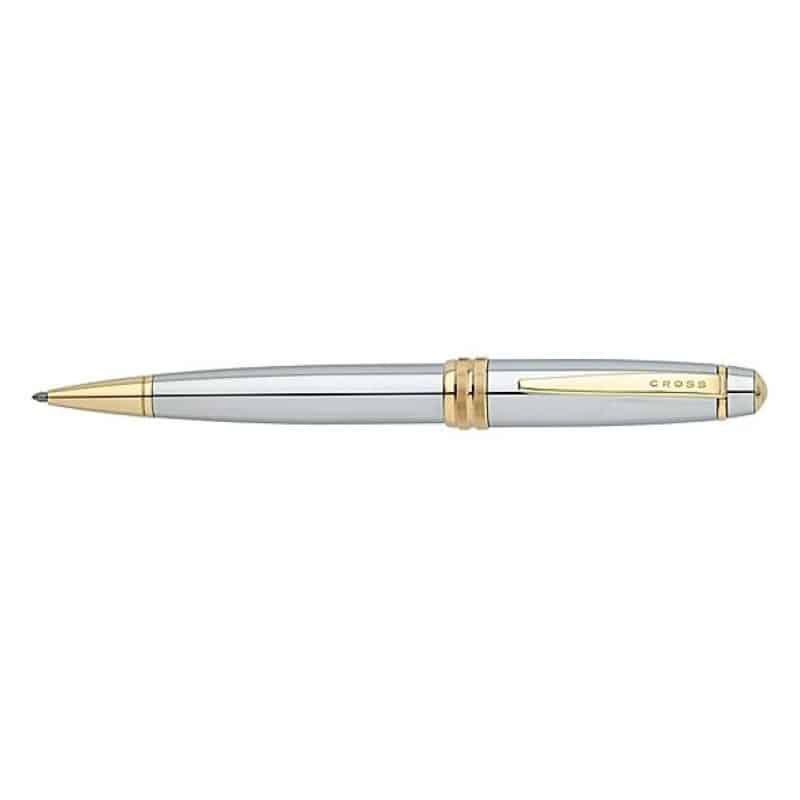 Bailey™ Medalist® Chrome & 23KT Gold Ballpoint Pen-2
