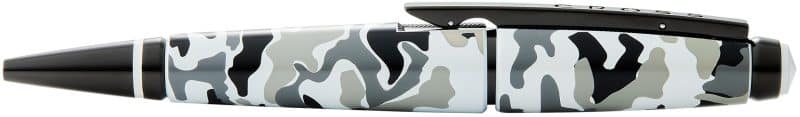 Edge Matte Black and White Camouflage Lacquer Gel Rollerball Pen-1