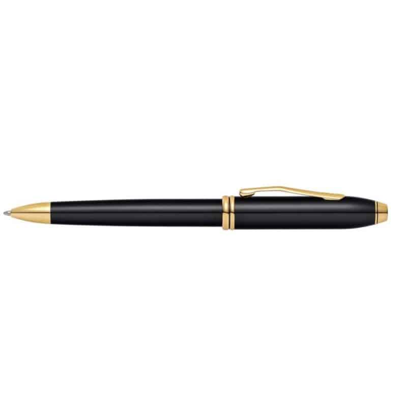 Townsend® Black Lacquer & 23KT Gold Ballpoint Pen-2