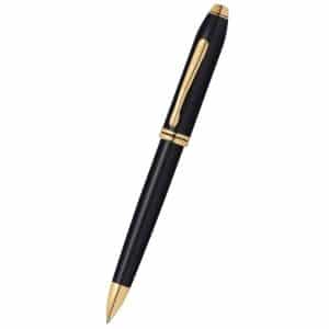 Townsend® Black Lacquer & 23KT Gold Ballpoint Pen-1