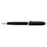 Townsend® Black Lacquer & 23KT Gold Fine Nib Fountain Pen-2