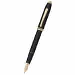 Townsend® Black Lacquer & 23KT Gold Fine Nib Fountain Pen-1