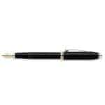 Townsend® Black Lacquer & 23KT Gold Medium Nib Fountain Pen-2