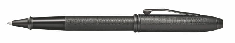 Townsend® Black PVD Micro-knurl Selectip® Rollerball Pen-1