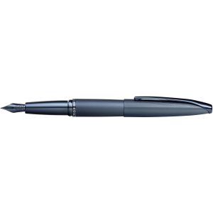 ATX® Sandblasted Dark Blue Fine Nib Fountain Pen w/Stainless Steel Nib Plated w/Dark Blue PVD-1