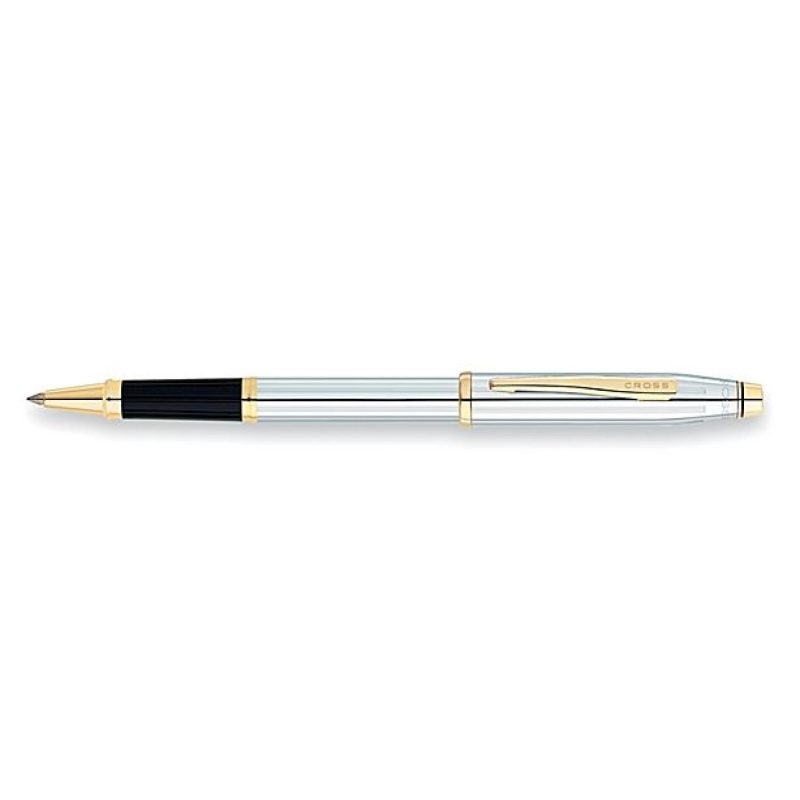 Century® II Medalist® Chrome & 23KT Gold Rollerball Pen-2