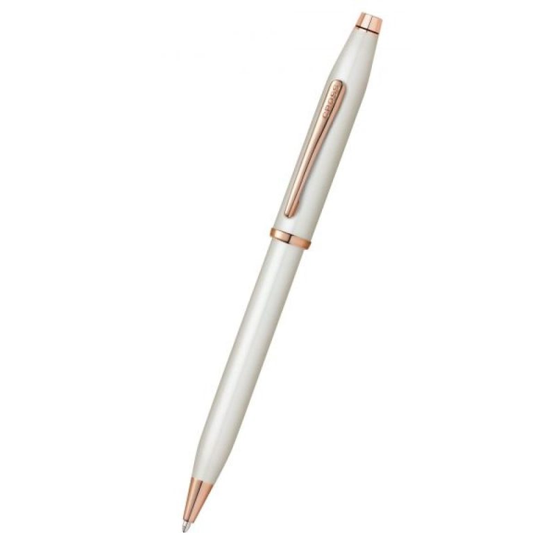 Century® II White Lacquer Ballpoint Pen-1
