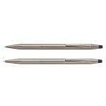 Classic Century® Titanium Gray PVD Ballpoint Pen/0.7mm Pencil Set with Micro-knurl Detail-1