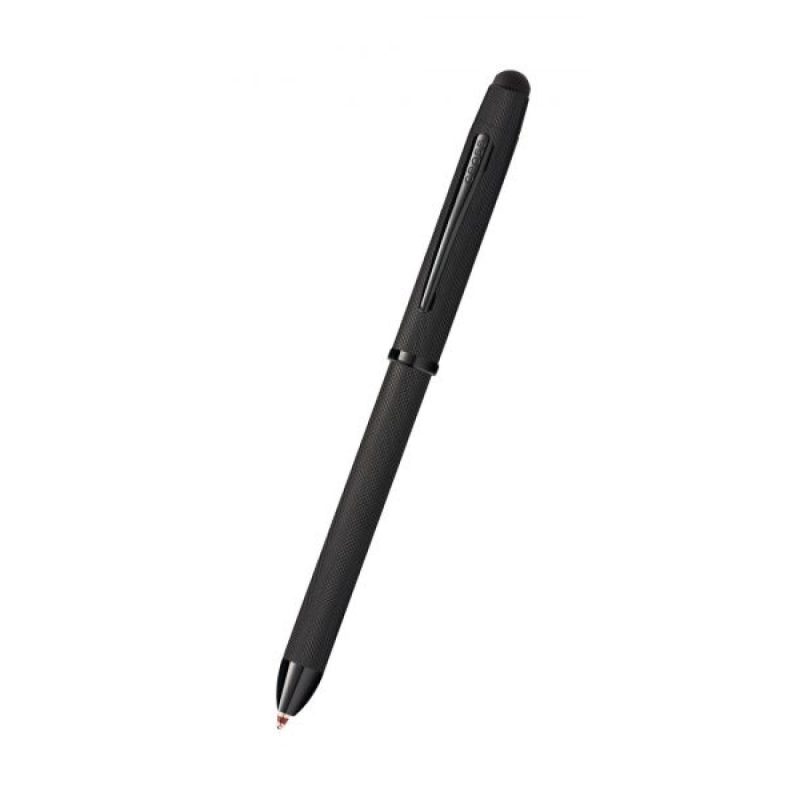 TECH3™-Brushed-Black-PVD-Multifunctional-Pen-AT0090-19 TECH3+™ Brushed Black PVD Multifunctional Pen-1