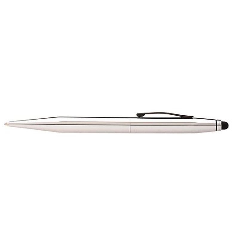 Tech2™ Chrome & Satin Black Dual Function Ballpoint Pen-2