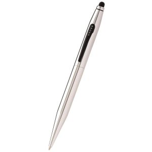 Tech2™ Chrome & Satin Black Dual Function Ballpoint Pen-1