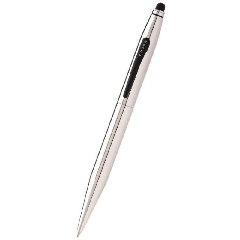 Tech2™ Chrome & Satin Black Dual Function Ballpoint Pen-1