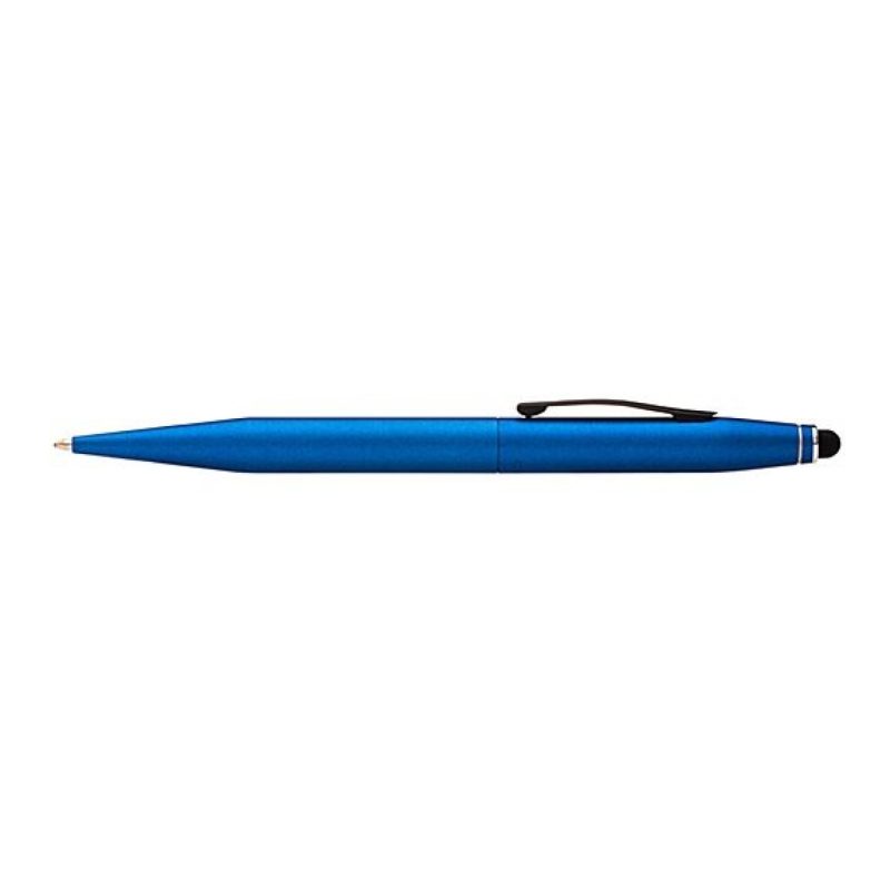 Tech2™ Metallic Blue Lacquer & Satin Black Dual Function Ballpoint Pen-2